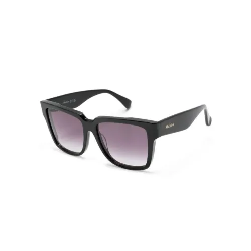 Max Mara , Mm0078 01B Sunglasses ,Black female, Sizes: