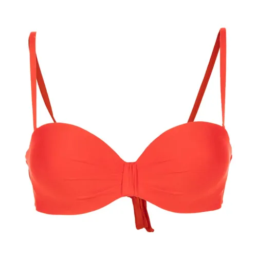 Max Mara , Orange Bandeau Style Swimsuit ,Orange female, Sizes: