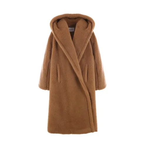 Max Mara , Oversized Teddy Coat in Light Brown ,Brown female, Sizes: