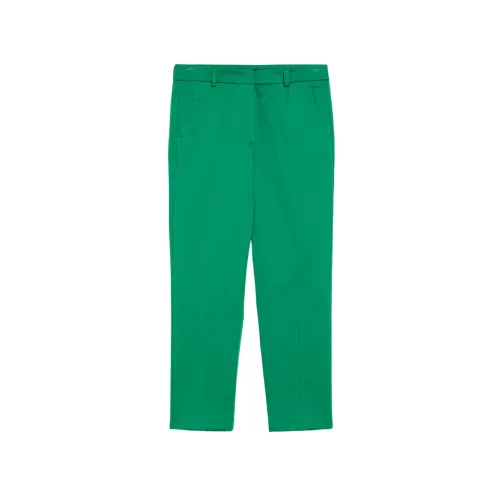 Max Mara , Stretch Satin Pants ,Green female, Sizes: