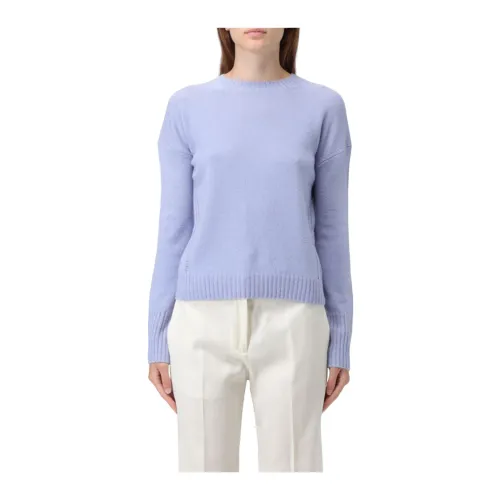 Max Mara Studio , Blue Sweaters - Alinda Collection ,Blue female, Sizes: