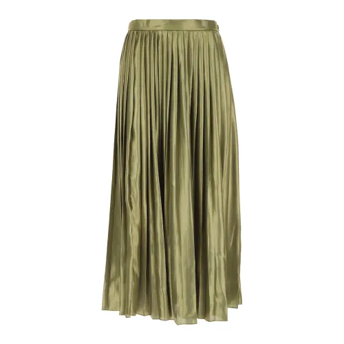 Max Mara Studio , Chic Green Midi Skirt ,Green female, Sizes: