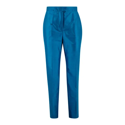 Max Mara Studio , Max Mara Studio Trousers Clear Blue ,Blue female, Sizes: