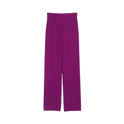 Max Mara Studio , Max Mara Studio Trousers ,Purple female, Sizes: