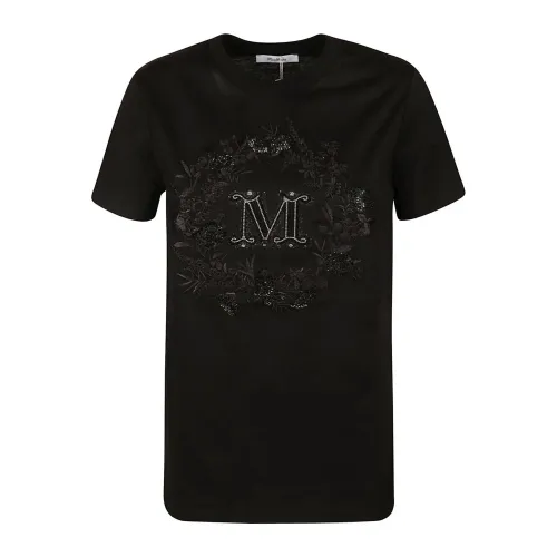 Max Mara , T-Shirts ,Black female, Sizes: