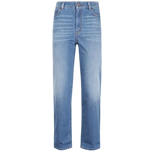 Max Mara Weekend , Blue Cotton Skinny Jeans ,Blue female, Sizes: