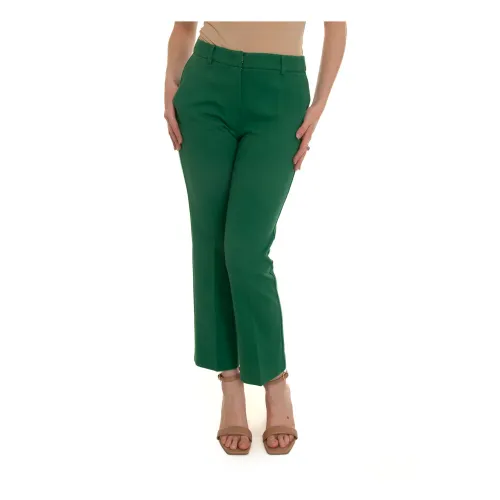 Max Mara Weekend , Chic Jersey Capri Trousers ,Green female, Sizes: