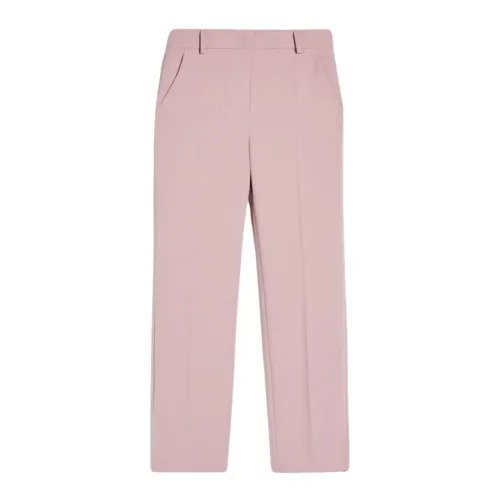 Max Mara Weekend , Cropped Trousers ,Pink female, Sizes: