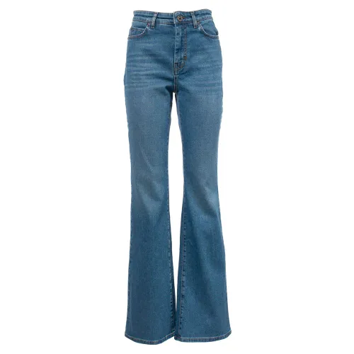 Max Mara Weekend , Flared Jeans in Cotton ,Blue female, Sizes: