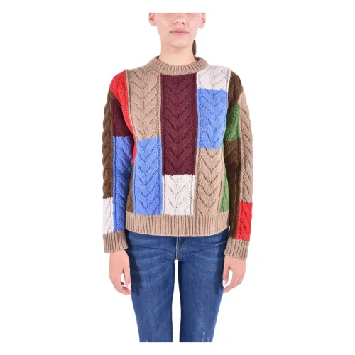 Max Mara Weekend , Multicolor Crewneck Sweater ,Multicolor female, Sizes: