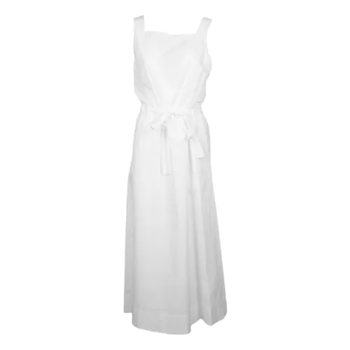 Max Mara , White Cotton Panfilo Dress ,White female, Sizes: