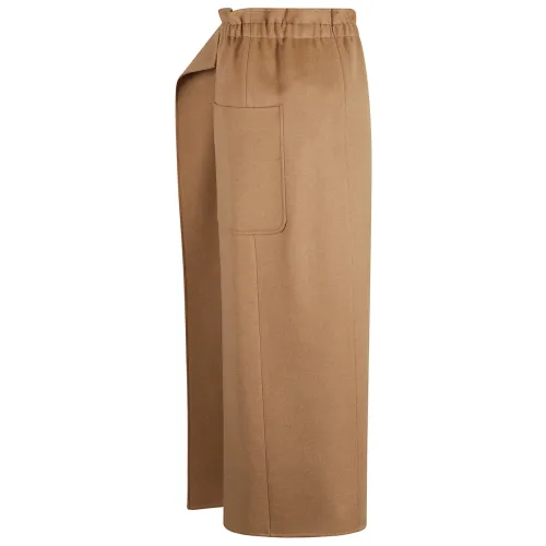 Max Mara , Women's Clothing Skirts Camel Aw23 ,Brown female, Sizes: