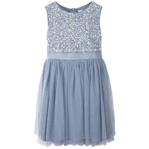 Maya Deluxe Girl's Midi for Girls Sequins Embellished Party