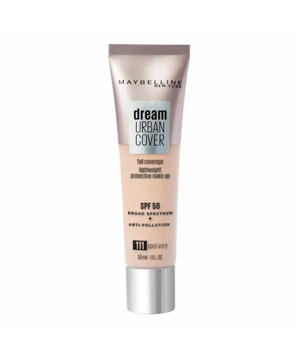 Maybelline New York Unisex Dream Urban Cover Full Coverage Foundation 30ml - 111 Cool Ivory - Black - One Size
