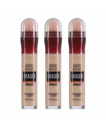 Maybelline New York Womens 3 x Instant Anti-Age Eraser Multi-Use Concealer 6.8ml - 6 Neutralizer - NA - One Size