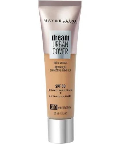 Maybelline New York Womens Dream Urban Cover Full Coverage Foundation 30ml - 310 Warm Honey - Black - One Size