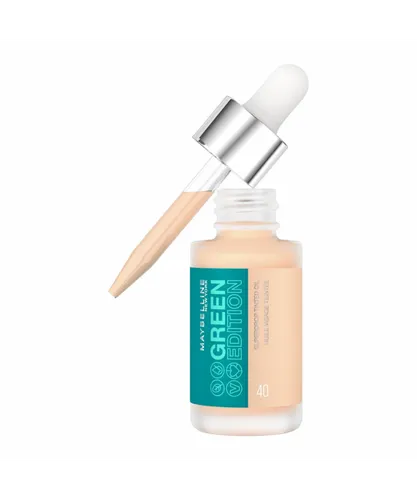Maybelline New York Womens Green Edition Superdrop Tinted Oil Foundation 20ml - Shade 40 - One Size