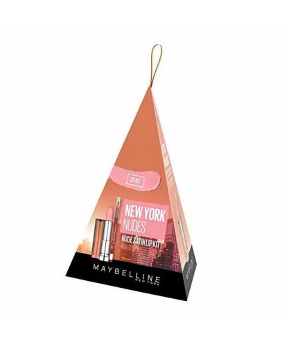 Maybelline New York Womens Nude Satin Lip Kit - Color Sensational Lipstick in Tantalizing Taupe and Lip Liner in Velvet Beige - One Size