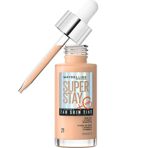 Maybelline Super Stay up to 24H Skin Tint Foundation + Vitamin C 30ml (Various Shades) - 21