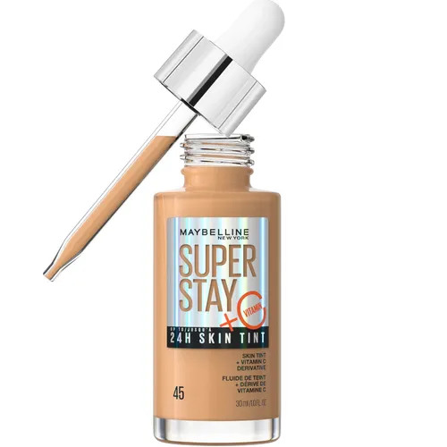 Maybelline Super Stay up to 24H Skin Tint Foundation + Vitamin C 30ml (Various Shades) - 45