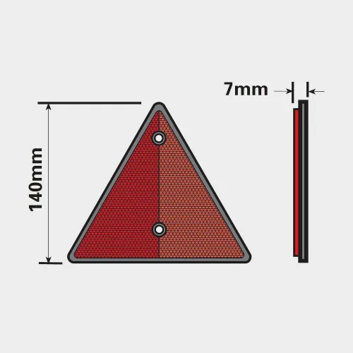 Maypole Trailer Triangle (2 Pack) - Red, Red