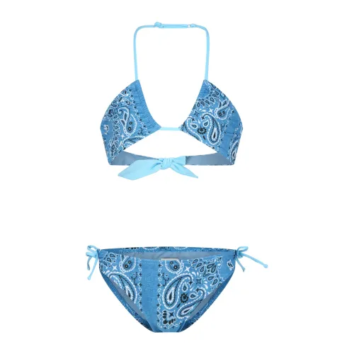 MC2 Saint Barth , Blue Paisley Bikini Set ,Blue female, Sizes: