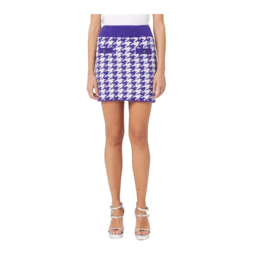 MC2 Saint Barth , Chatel Mini Skirt ,Purple female, Sizes: