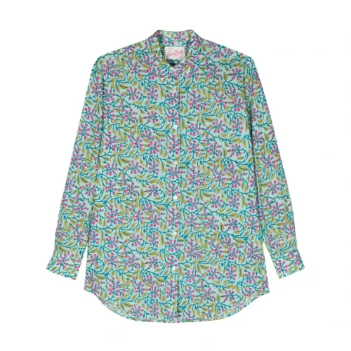 MC2 Saint Barth , Floral Print Classic Collar Shirt ,Multicolor female, Sizes: