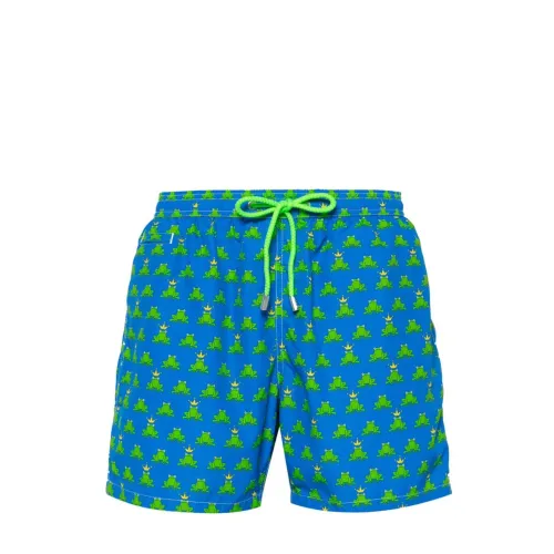 MC2 Saint Barth , Frog Prince Swim Shorts Blue ,Multicolor male, Sizes: