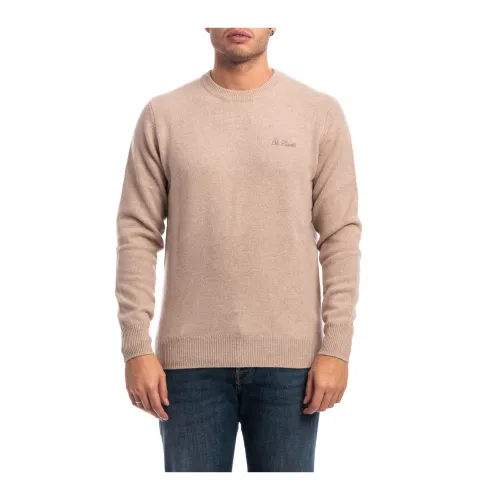 MC2 Saint Barth , Heron Crewneck Sweater ,Brown male, Sizes: