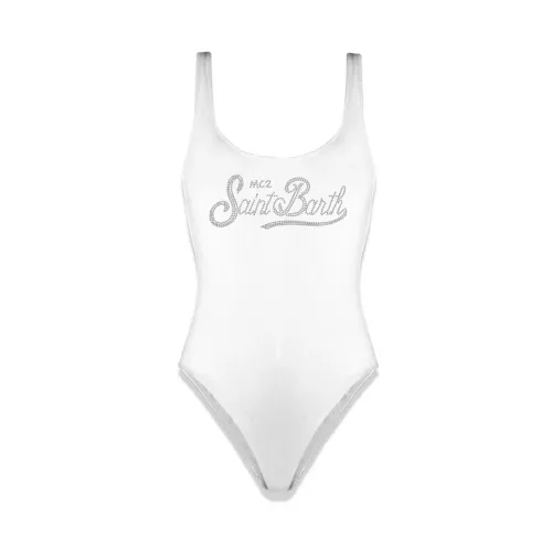 MC2 Saint Barth , Lora One-piece Swimsuit ,White female, Sizes:
