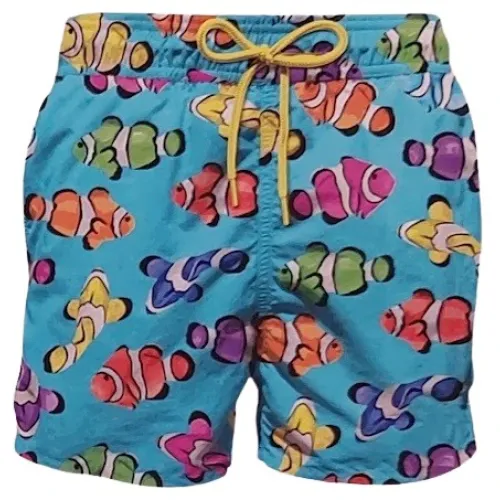 MC2 Saint Barth , Nemo Fish Boxer Shorts ,Blue male, Sizes: