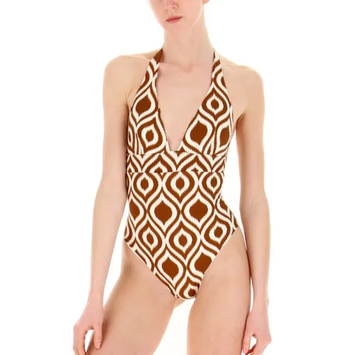 MC2 Saint Barth , One-piece Swimsuit ,Brown female, Sizes: