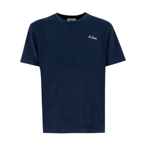 MC2 Saint Barth , T-shirt ,Blue male, Sizes: