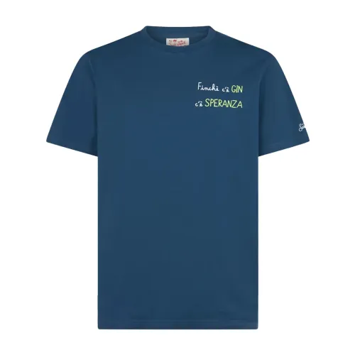 MC2 Saint Barth , T-Shirts ,Blue male, Sizes: