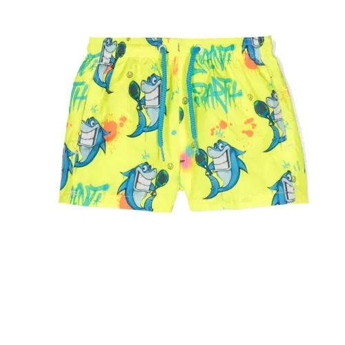 MC2 Saint Barth , Yellow Sea Clothing Shark Padel ,Multicolor male, Sizes: