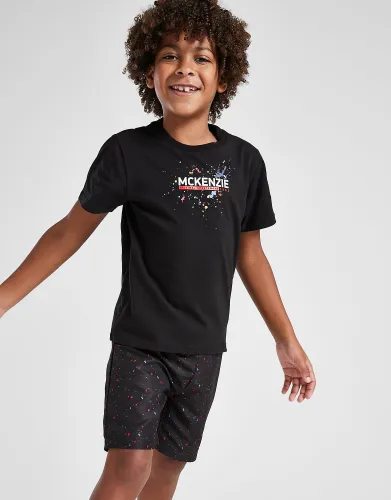 McKenzie Paint T-Shirt/Swim Shorts Set Children - Black - Kids