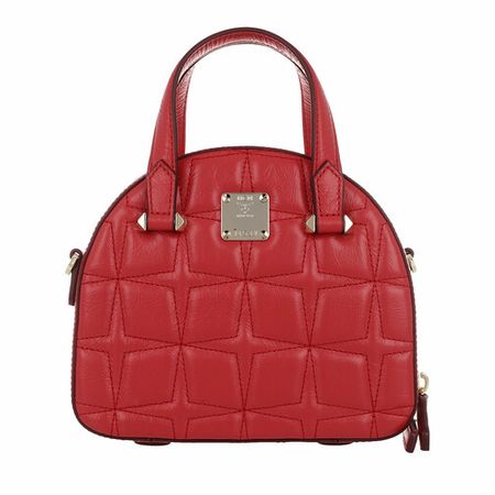 MCM Bowling Bags - Essential Quilted Diamond Tote Mini - red - Bowling Bags for ladies