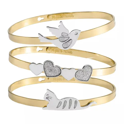 Megan & Friends Bracelets - Bangle Motive Set - gold - Bracelets for ladies