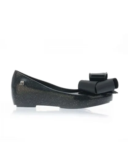Mel By Melissa Girls Girl's Mel Ultragirl Sash Bow Shoes in Black Patent Leather