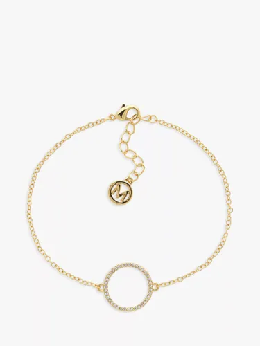 Melissa Odabash Crystal Hoop Chain Bracelet, Gold - Gold - Female