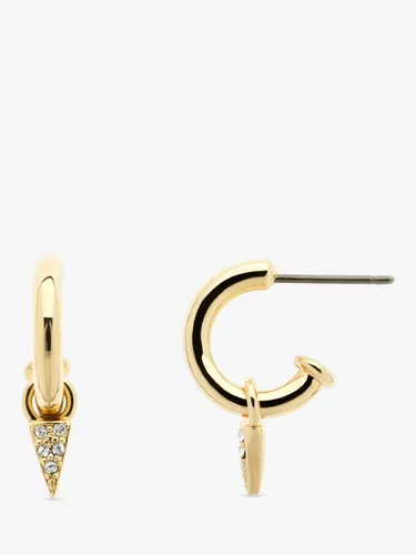 Melissa Odabash Crystal Triangle Drop Hoop Earrings - Gold - Female