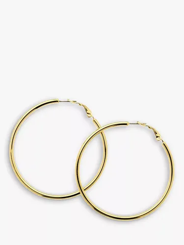 Melissa Odabash Large Polished Hoop Earrings - Gold - Female