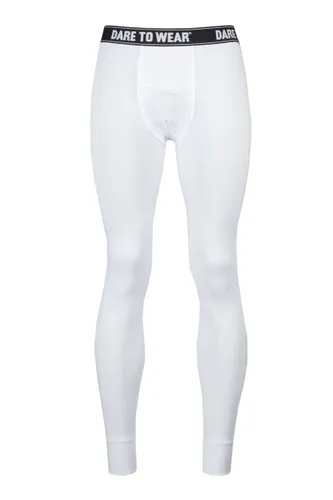 Mens 1 Pack SOCKSHOP Dare to Wear Lightweight Long Johns White Small