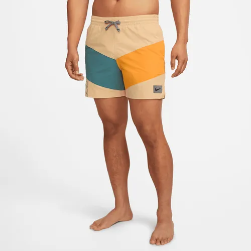 Men's 13cm (approx.) Volley Swimming Shorts - Brown - Polyester