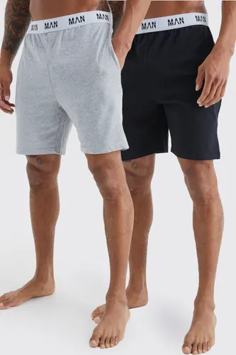 Men's 2 Pack Man Loungewear Shorts - Multi - S, Multi