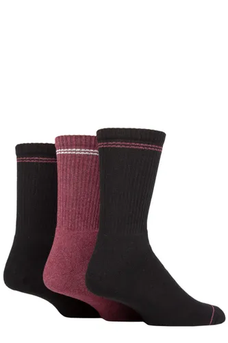 Mens 3 Pair SOCKSHOP TORE 100% Recycled Fashion Cotton Sports Socks Black 7-11 Mens