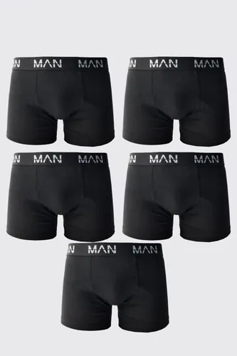 Men's 5 Pack Man Trunks - Black - S, Black