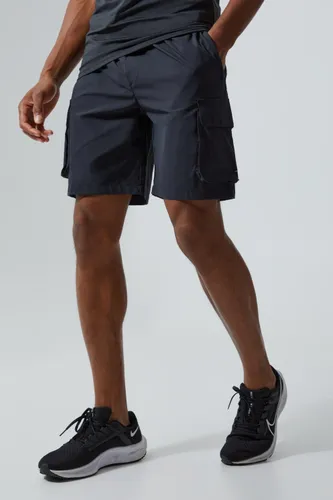 Men's Active Cargo Shorts - Black - S, Black