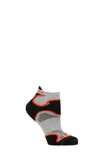 Mens and Ladies 1 Pair 1000 Mile Multi Sport Fusion Socklet Socks Silver / Orange 12-14 Mens